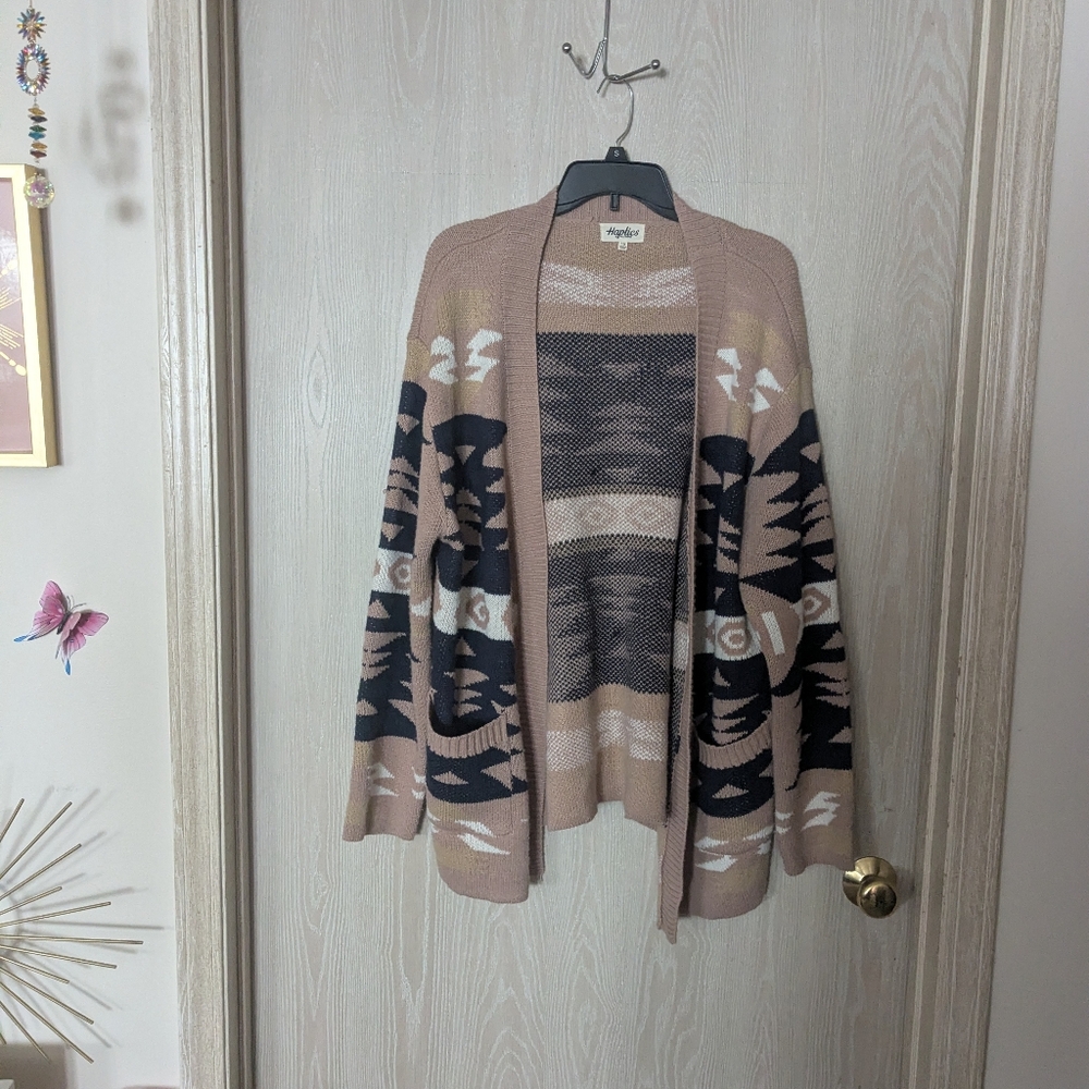 Haptics Aztec Pattern Cardigan